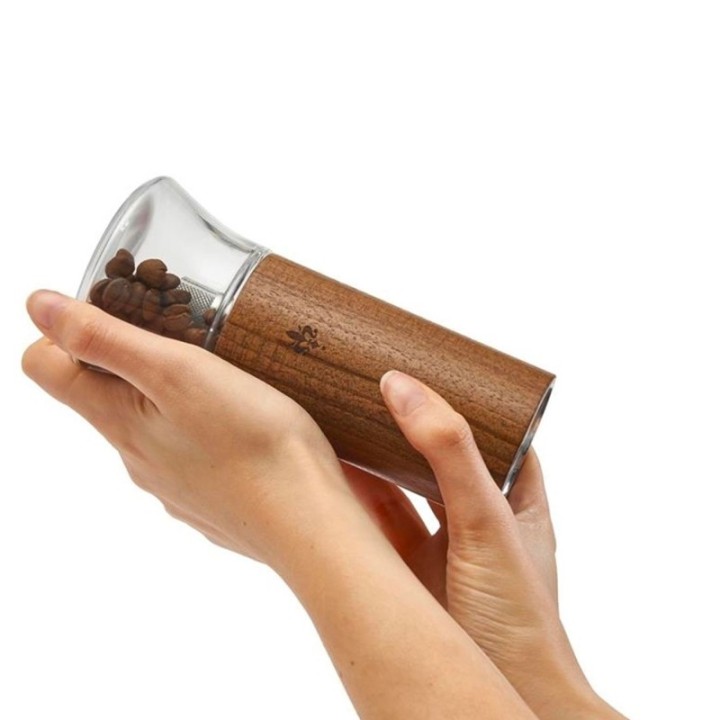 EUREKA BABY HAND GRINDER WALNUT & GLASS - 3
