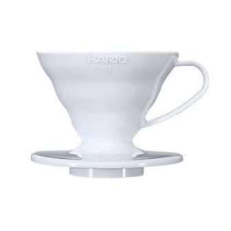 HARIO DRIPPER V60 01 PLASTIC WHITE