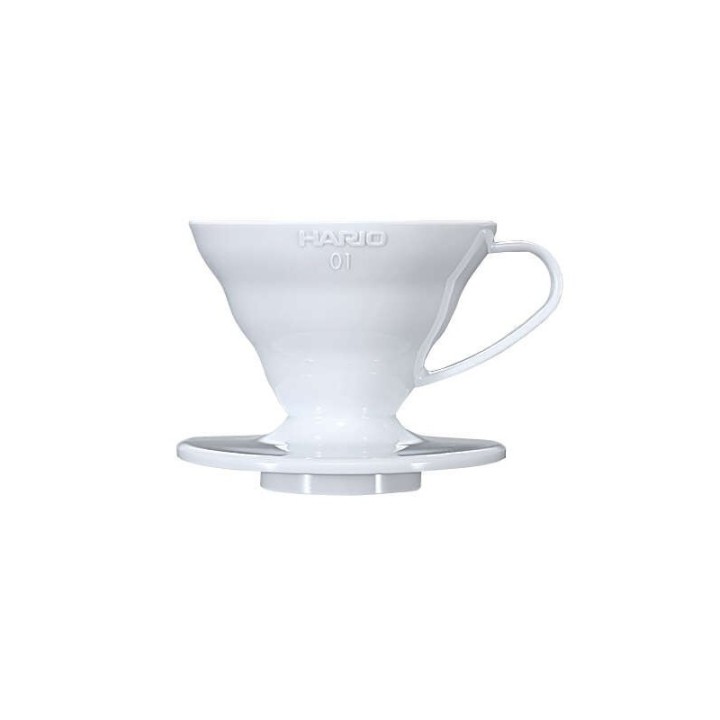 HARIO DRIPPER V60 01 PLASTIC WHITE