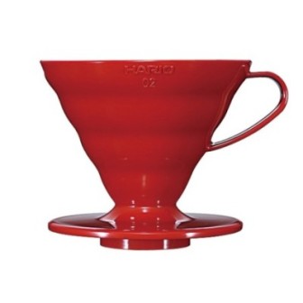 HARIO DRIPPER V60 02 RED PLASTIC