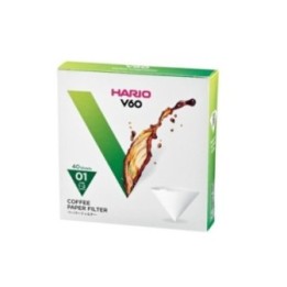 HARIO WHITE PAPER FILTERS FOR DRIPPER 01 40 PZ