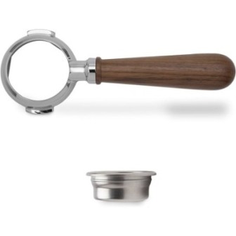 LELIT BOTTOMLESS PORTAFILTER WOOD NUT