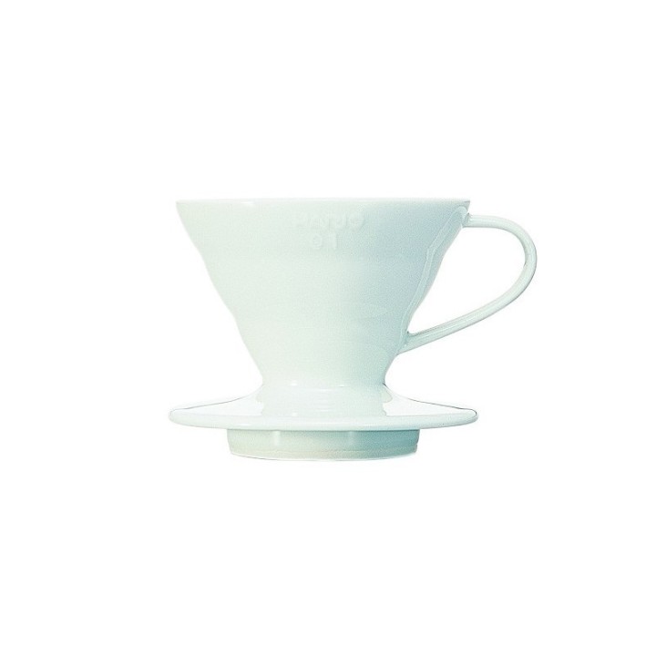 HARIO V60 01 CERAMIC COFFEE DRIPPER WHITE
