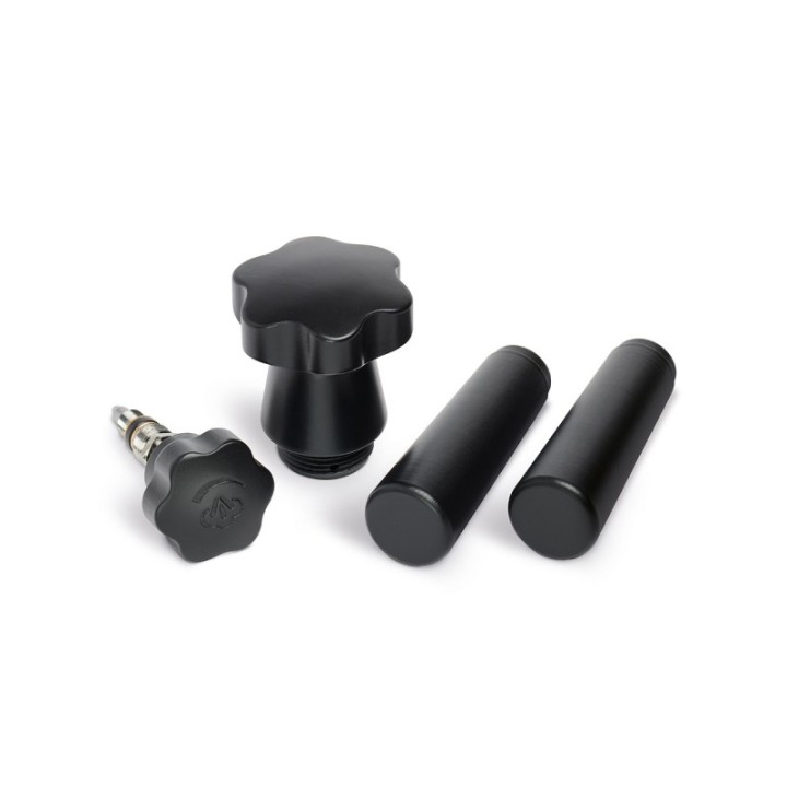 LA PAVONI WOOD HANDLE SET KIT IN BLACK