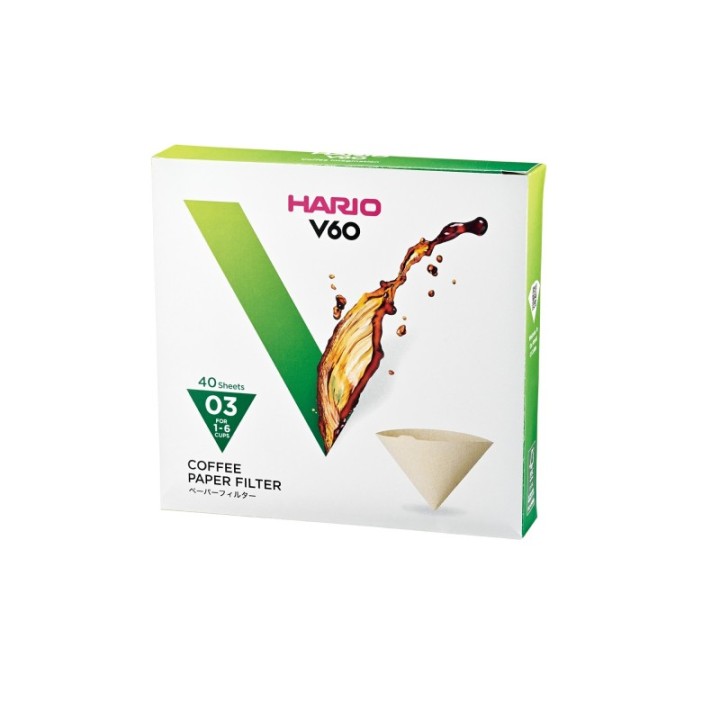 HARIO PAPER FILTER 03M BOX 40 SHEETS