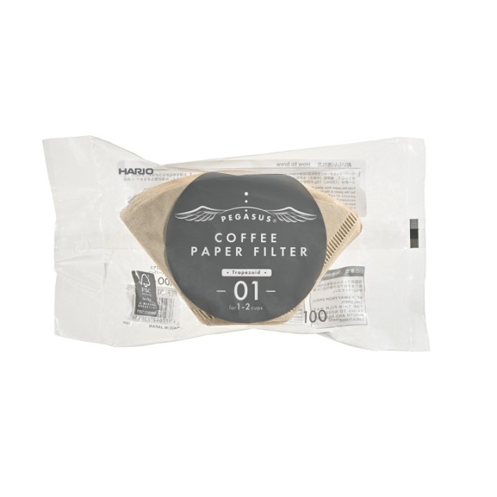 HARIO WHITE PAPER FILTERS FOR PEGASUS DRIPPER 01M 100 PZ