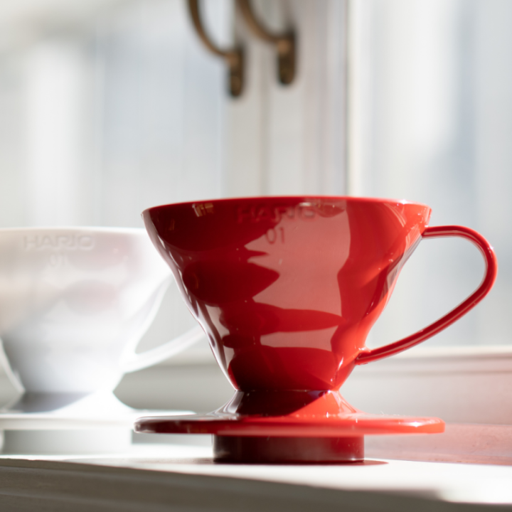 Hario Coffee Dripper V60 01 Red (plastic) - 2