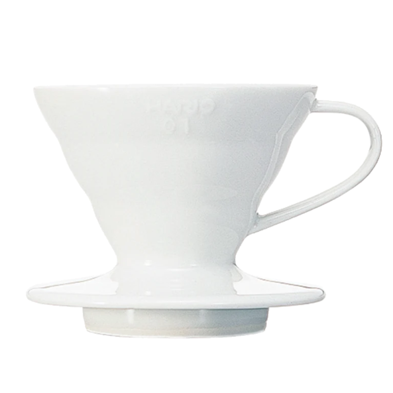 Hario V60 01 - Dripper in Ceramica Bianco