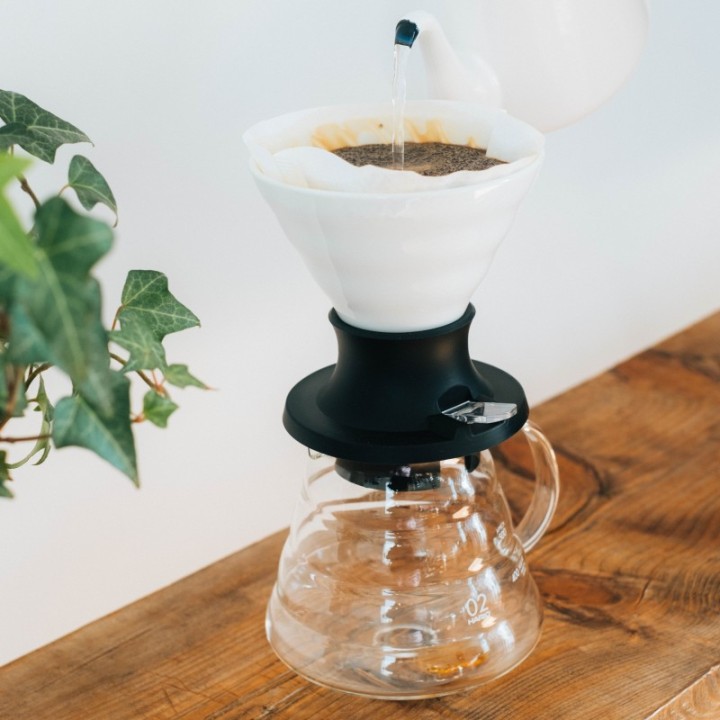 HARIO IMMERSION COFFEE DRIPPER SWITCH WHITE CERAMIC - 3