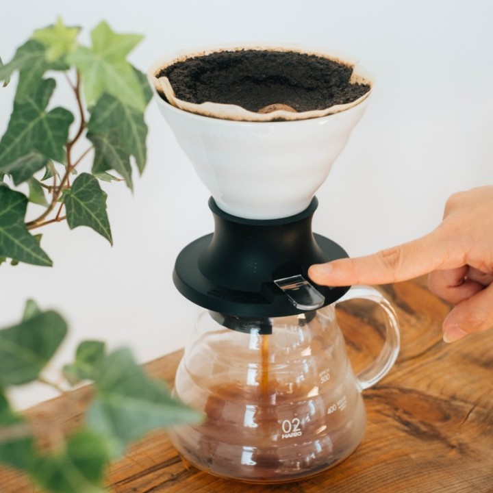 HARIO IMMERSION COFFEE DRIPPER SWITCH WHITE CERAMIC - 4