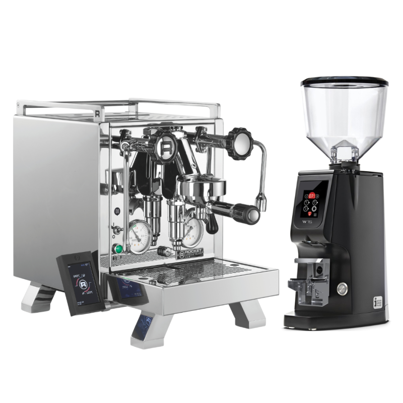 Rocket R58 + Eureka Atom W 75 Dual Boiler Espresso Bundle