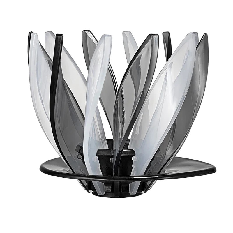 hario v60 suiren 02 negro/blanco – dripper edición limitada