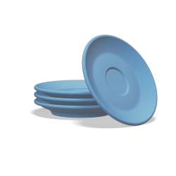 Clubhouse Tulip Espresso Cup 70cc with Saucer - Porcelain