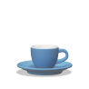 Clubhouse Tulip Espresso Cup 70cc with Saucer - Porcelain