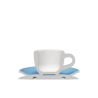 Clubhouse Tulip Espresso Cup 70cc with Saucer - Porcelain