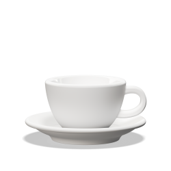 Clubhouse Tulip Cappuccino Cup 210cc - Porcelain & Saucer
