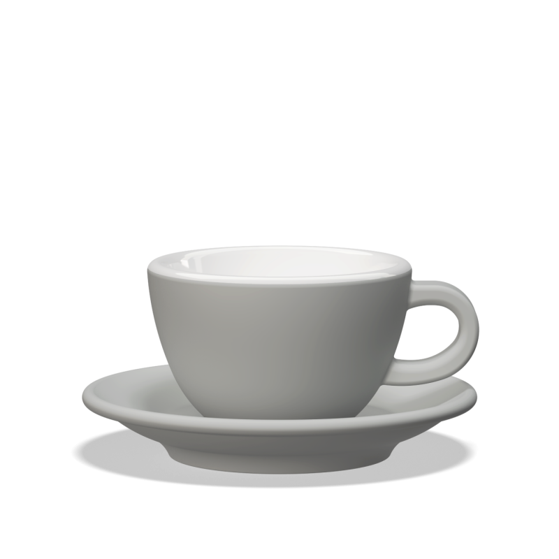 clubhouse tulip 210cc – taza de cappuccino de porcelana