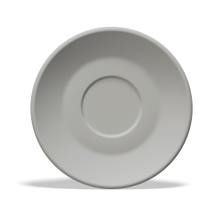 Clubhouse Tulip Cappuccino Cup 210cc - Porcelain & Saucer