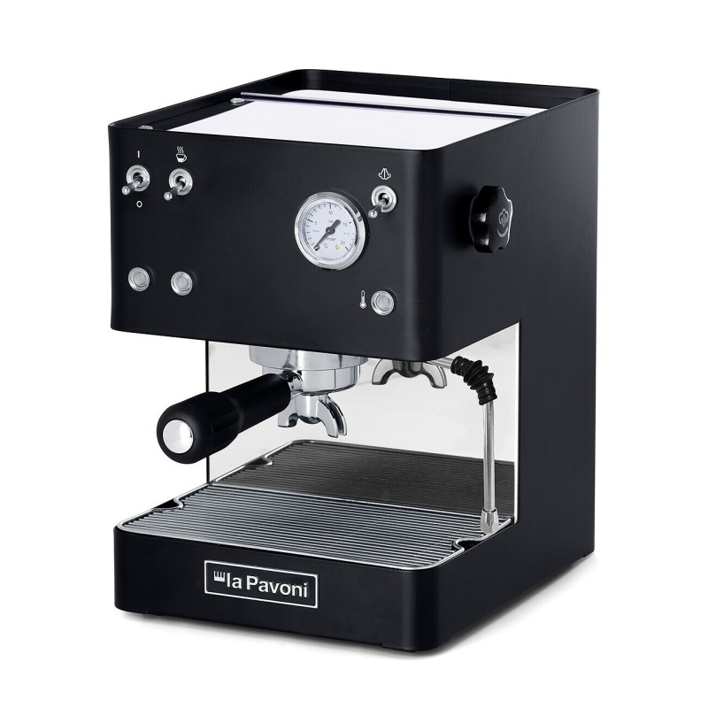 La Pavoni Casabar Black Espresso Machine - Compact Design