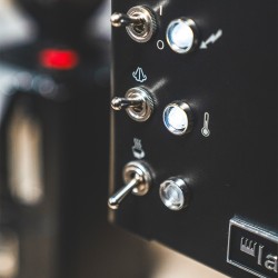 La Pavoni Casabar PID Black Espresso Machine - Brass Boiler