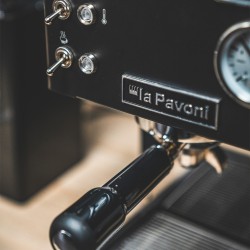 La Pavoni Casabar PID Black Espresso Machine - Brass Boiler
