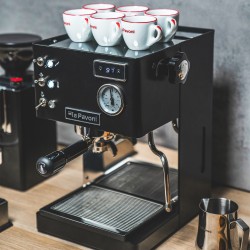 La Pavoni Casabar PID Black Espresso Machine - Brass Boiler