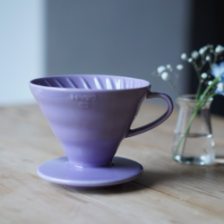 Hario V60-02 - Dripper in Ceramica Purple Heather