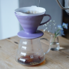 Hario V60-02 - Dripper in Ceramica Purple Heather