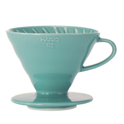 hario v60-02 – dripper de porcelana verde turquesa