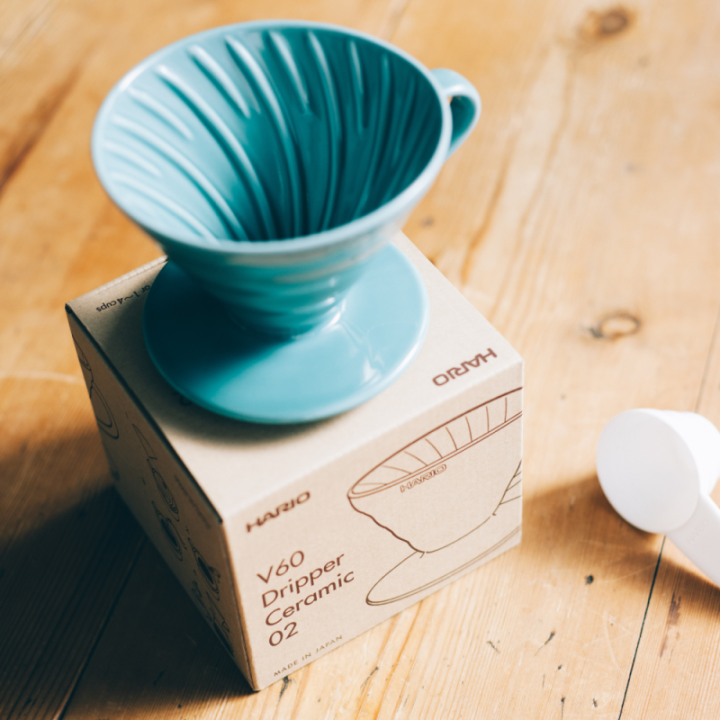HARIO V60 CERAMIC DRIPPER 02 - TURQUOISE GREEN - 2