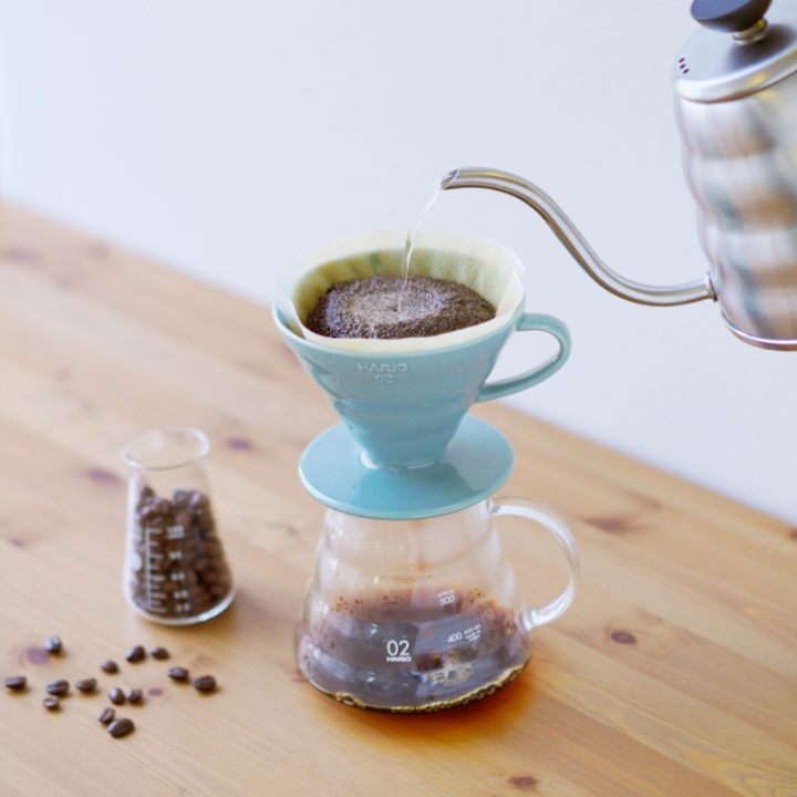 HARIO V60 CERAMIC DRIPPER 02 - TURQUOISE GREEN - 3