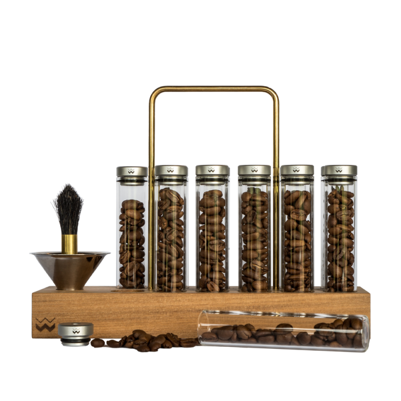 weber workshops bean cellar – tubos de vidrio para café