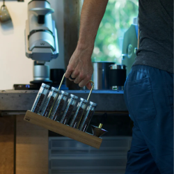 weber workshops bean cellar – tubos de vidrio para café