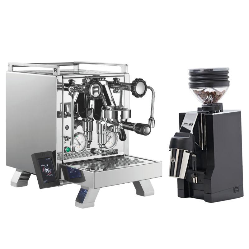 Rocket R58 + Eureka Mignon Zero 65 Espresso Machine Bundle