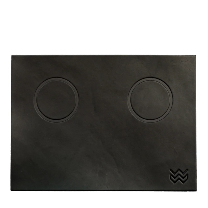 Weber Workshops Tamping Mat - Tappetino in Cuoio Nero