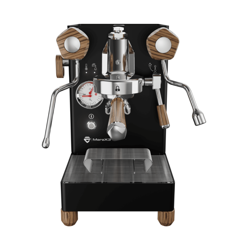 Lelit MaraX3 Black Espresso Machine - Pagaia Flow Control