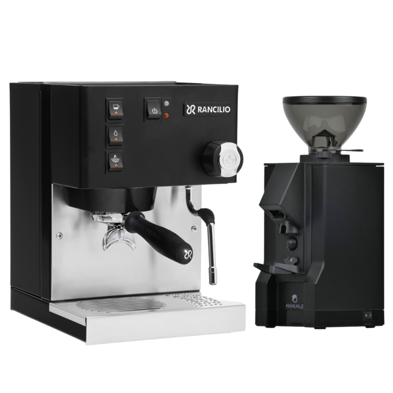 Rancilio Silvia + Eureka Mignon Manuale Espresso Bundle