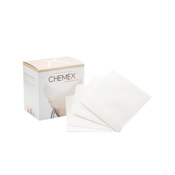 CHEMEX PRE-FOLDED SQUARE FILTER PAPERS - PACK OF 100
