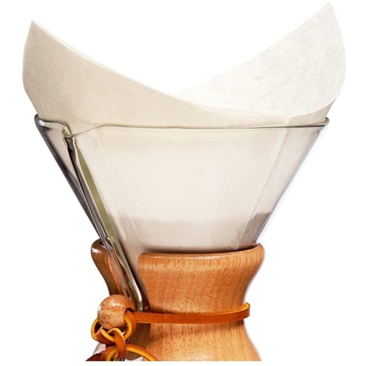 CHEMEX PRE-FOLDED SQUARE FILTER PAPERS - PACK OF 100 - 2