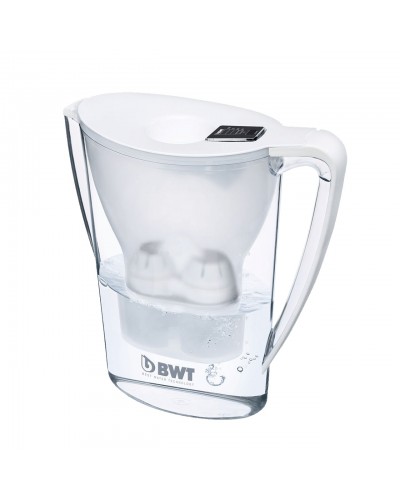 White Ruby Compass LJUGWHT 3.6-Liter BWT Mineral Water Pitcher with 2 Cartridges 