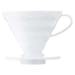 HARIO V60 02 COFFEE DRIPPER CERAMICA BIANCO