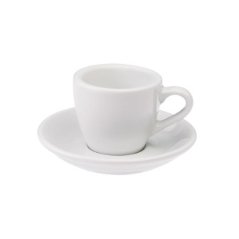 LOVERAMICS EGG TAZZE DA ESPRESSO 80 ML CON PIATTINO - SET DI 6