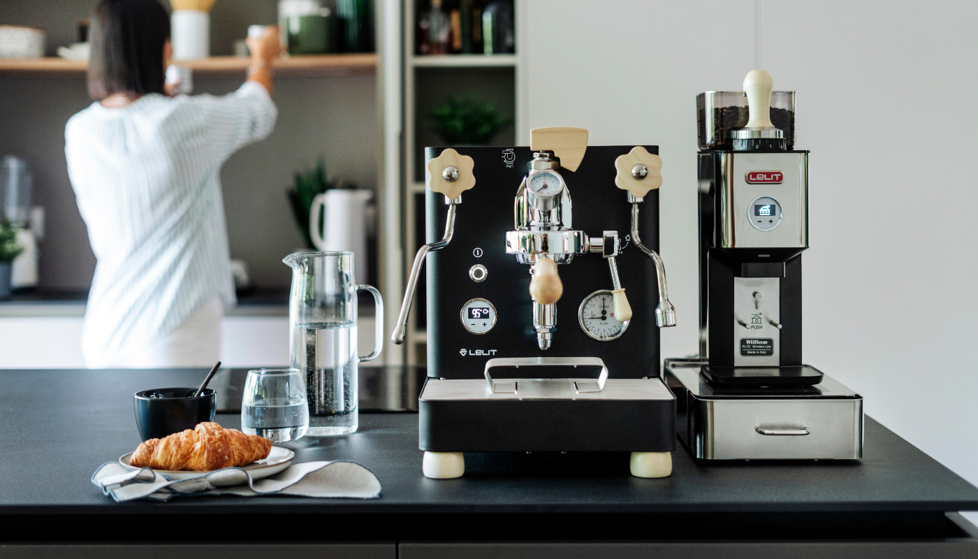 lelit bianca black espresso machine