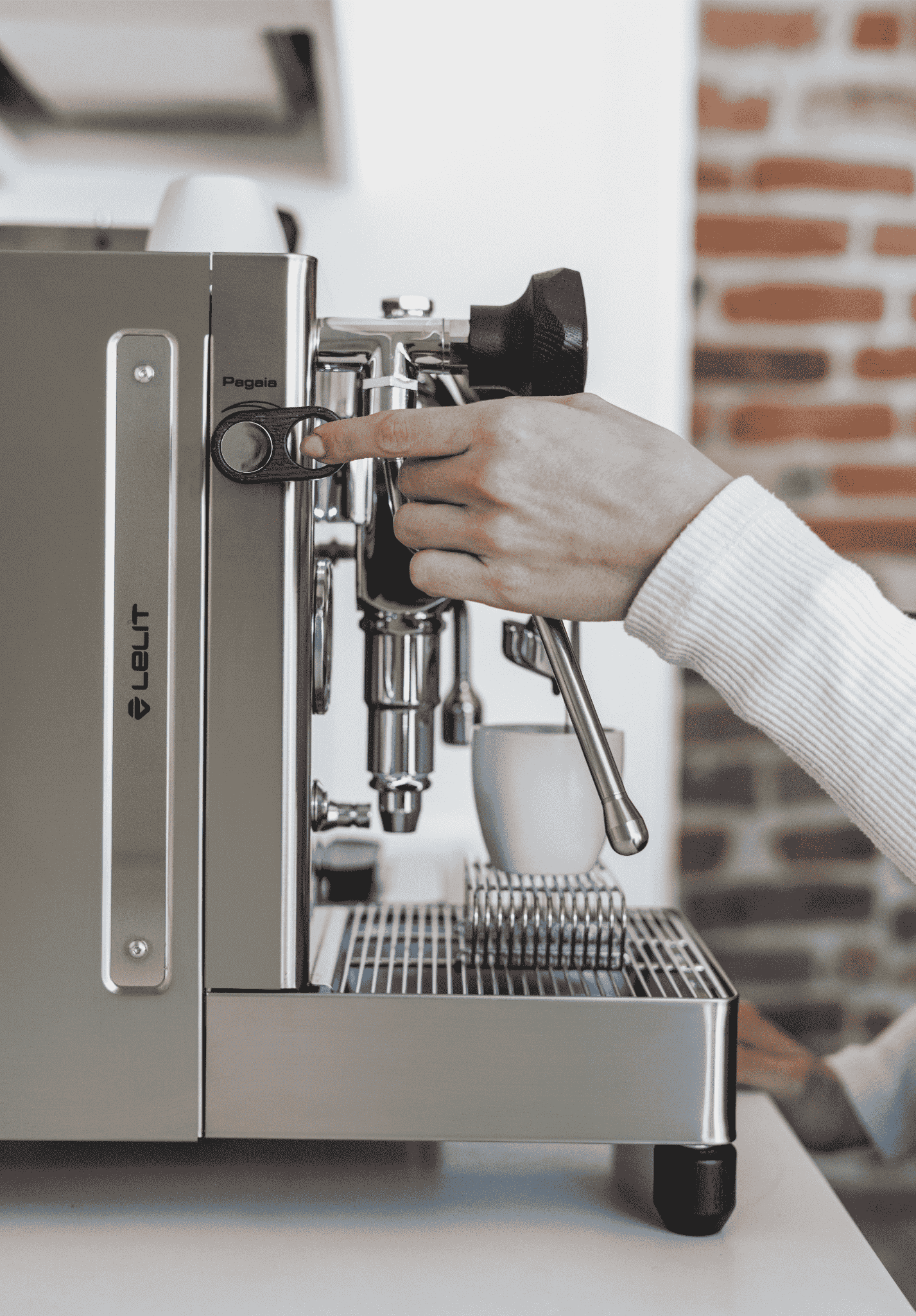 lelit marax3 espresso machine with pagaia