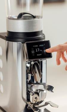 gravo coffee grinder display