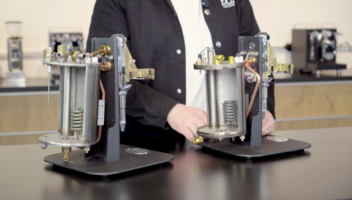 ecm mechanika max II espresso machine, heat exchanger